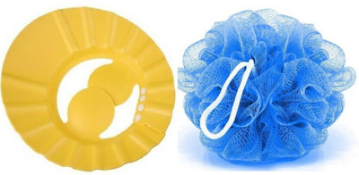 

Bruzone Shower Cap with Bathing Loofah for Daily Care(Set of 2)