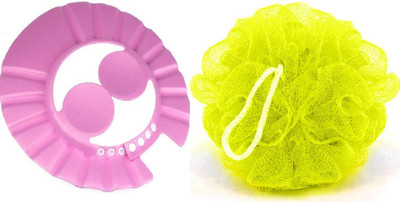 

Bruzone Shower Cap with Bathing Loofah for Daily Care(Set of 2)