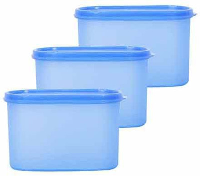 

Mahaware Microwaveable Space Saver 3PC - 1200 ml Plastic Grocery Container(Pack of 3, Blue)
