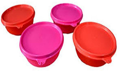 

Tupperware BUDDY BOWL - 300 ml Plastic Grocery Container(Pack of 4, Red, Yellow, Pink, Orange), Orange;pink;red;yellow