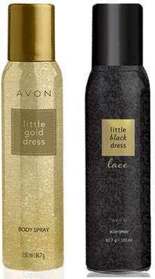 

Avon Anew Little Black Dress Lace & Black Dress Body Spray (combo) Deodorant Spray - For Men & Women(300 ml, Pack of 2)