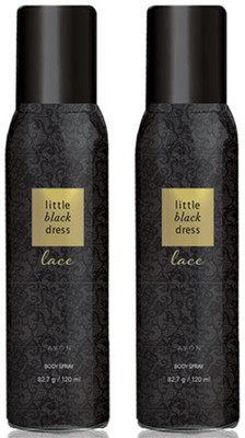

Avon Anew Little Black Dress Lace Body Spray (combo) Deodorant Spray - For Men & Women(300 ml, Pack of 2)