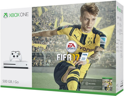

Microsoft Xbox One S 500 GB GB with FIFA 17(White)