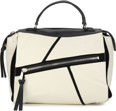 

Nine West Satchel(White, Black), Black;white