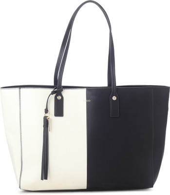 

ALDO Tote(White, Black), Black;white
