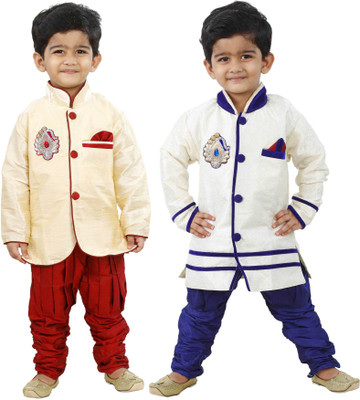 

FTC Bazar Boys Kurta and Pyjama Set(Beige Pack of 2)