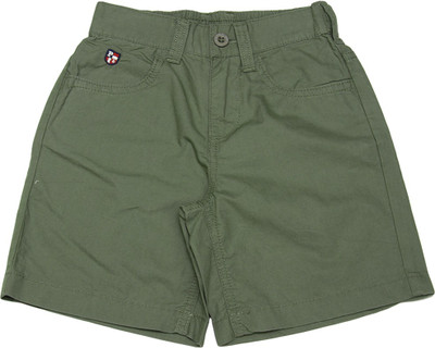 

US Polo Kids Short For Boys Casual Solid Cotton(Green, Olive