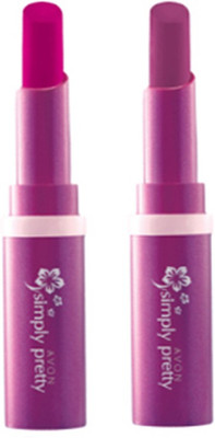 Avon Anew Color Last Lipsick (set of 2 ) -((sweet strawberry - rare raspberry), 4 g)