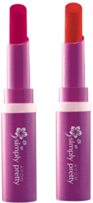 

Avon Anew Color Last Lipsick (set of 2 ) -((scarlet - celebraty red), 4 g)