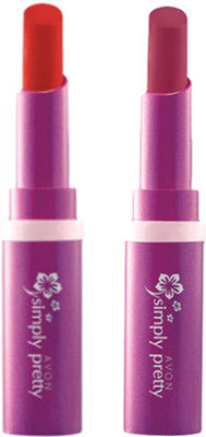 

Avon Anew Color Last Lipsick (set of 2 ) -((luscious cherry - celebraty red), 4 g)