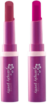 Avon Anew Color Last Lipsick (set of 2 ) -((sweet strawberry - plum berry), 4 g)