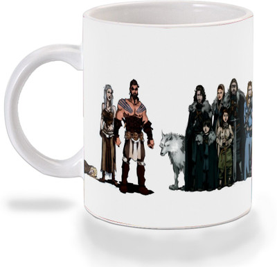 Mooch Wale Game Of Thrones Family Art Ceramic Mug(325 ml), Multicolor