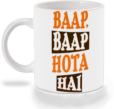 

Mooch Wale Baap Baap Hota Hai Ceramic Mug(325 ml), Multicolor