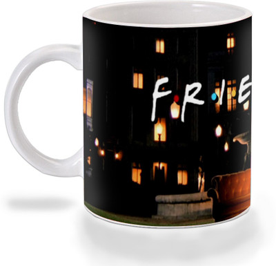 

Mooch Wale Friends Opening Scene Ceramic Mug(325 ml), Multicolor