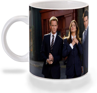 

Mooch Wale How I Met Your Mother All In Suits Ceramic Mug(325 ml), Multicolor