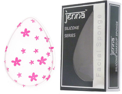 

Jenna Silicone Makeup Beauty Sponge for Concealer and Foundation – Applicator for Cosmetic Blending (PinkFlowerDrop)