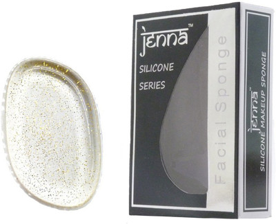 

Jenna Silicone Makeup Beauty Sponge for Concealer and Foundation – Applicator for Cosmetic Blending (GlitterLeaf)