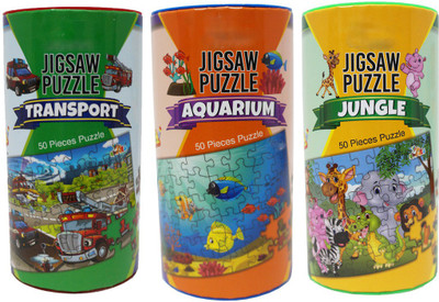 

Muren Set of 3 Jigsaw Puzzle Game for Kids(50 Pieces)