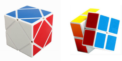 

Emob 2x2 Rubik Neon Colors High Speed Magic Puzzle Plus Skewb Cube Combo(2 Pieces)