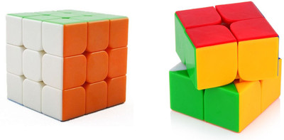 

Emob 2x2 High Speed Stickerless Speedy Rubik Magic Puzzle Cube Plus 3x3 Combo(2 Pieces)