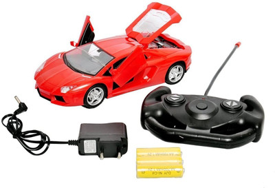 

kanha toys Red Remote Control Car With Opening Doors + Rechargeable Batteries(Red)