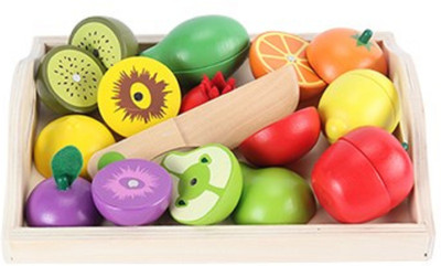 

Montez Realistic Sliceable Fruit Cutting Wooden Play Toy
