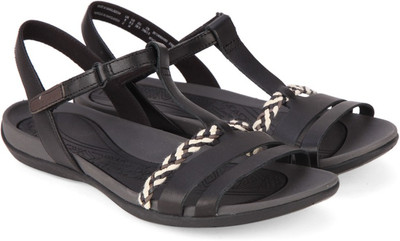 

Clarks Women Black Leather Flats