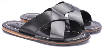 

ALDO Men Black Leather Sports Sandals