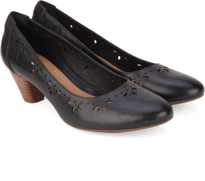 

Clarks Women Black Leather Heels