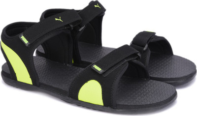 49 OFF on PUMA Relay IDP Men Black Green Sports Sandals on
