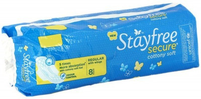 

stayfree Regular Sanitary Pad(Pack of 8)