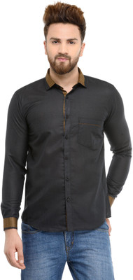 Being Fab Men Solid Casual Beige Shirt