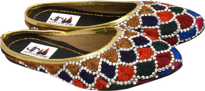 

Decot Paradise Jaipuri embellished multicolour mojaries Mojaris For Women(Multicolor