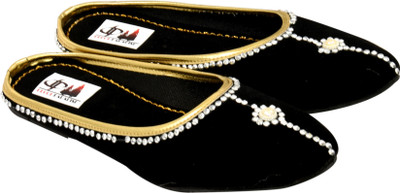 

Decot Paradise Jaipuri embellished Black mojaries Bellies For Women(Black