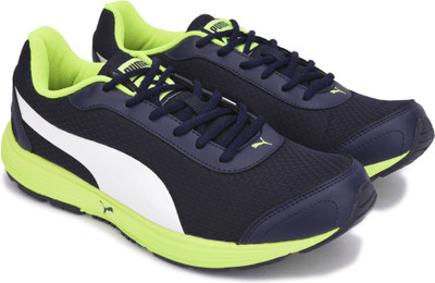 

Puma Reef Fashion DP Running Shoes For Men(Blue, Peacoat-safety yellow-puma white