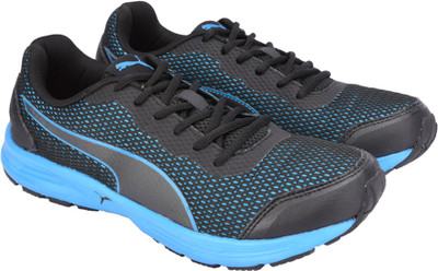 

Puma Heritage IDP Running Shoes For Men(Black, Puma black-blue danube