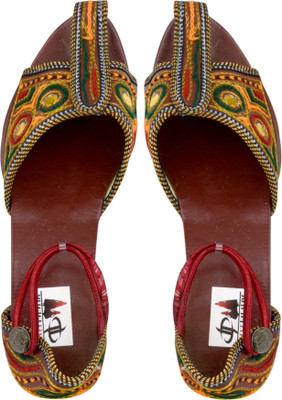 

Decot Paradise Jaipuri Prints Multi Color Flat Ethnic Footwear Casuals For Women(Maroon