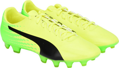 

Puma evoSPEED 17.2 FG Football Shoes For Men(Yellow, Safety yellow-puma black-green gecko
