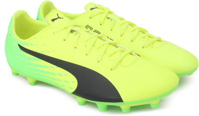 

Puma evoSPEED 17.5 FG Football Shoes For Men(Yellow, Safety yellow-puma black-green gecko