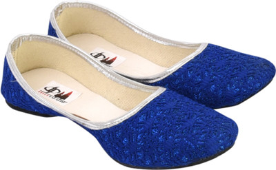 

Decot Paradise Jaipuri Ethnic and Classy Royal Blue Belly Bellies For Women(Blue