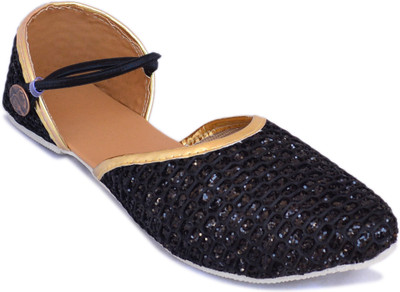 

Myra Cutwork Design Bellies For Women(Black