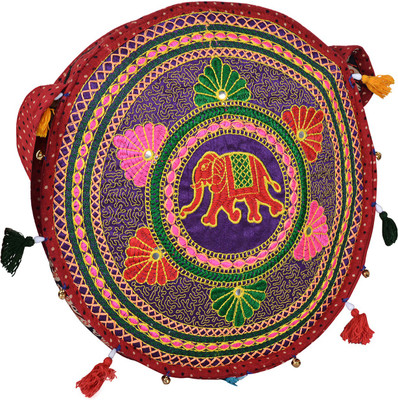 

Zaributi Girls Casual Red Cotton Sling Bag
