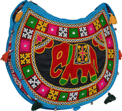 

Zaributi Girls Casual Purple Cotton Sling Bag