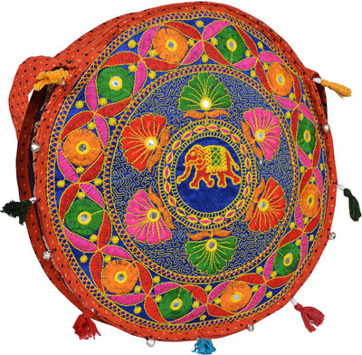 

Zaributi Girls Casual Orange Cotton Sling Bag