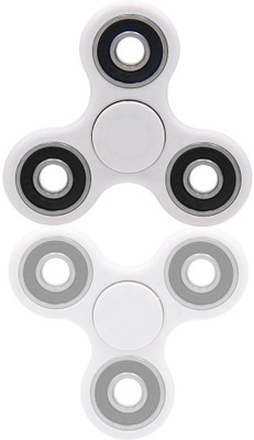 

VibeX ® Tri-Spinner Fidget EDC ADHD Foucus Toy With Great Anxiety Relief and Deep Thought, Smaller Friction and Longer Rotation(White)