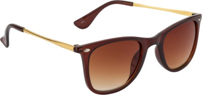 Fair-x Wayfarer Sunglasses(For Men & Women, Brown)