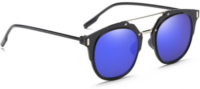 

Mark Miller Round Sunglasses(Blue)