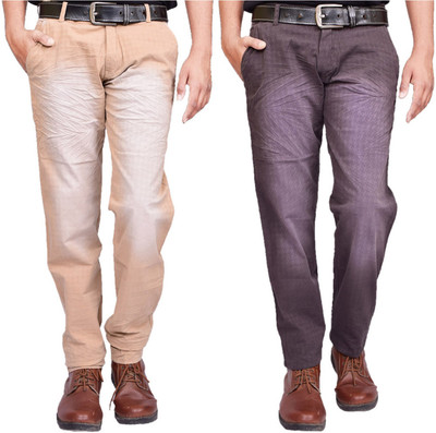 BRITISH TERMINAL Slim Fit Men Multicolor Trousers