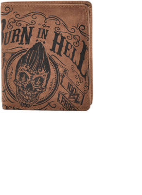 

Leather Zentrum Men Brown Genuine Leather Wallet(8 Card Slots)