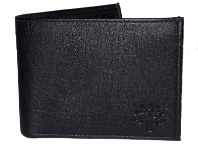 

e mall Men Black Artificial Leather Wallet(5 Card Slots)